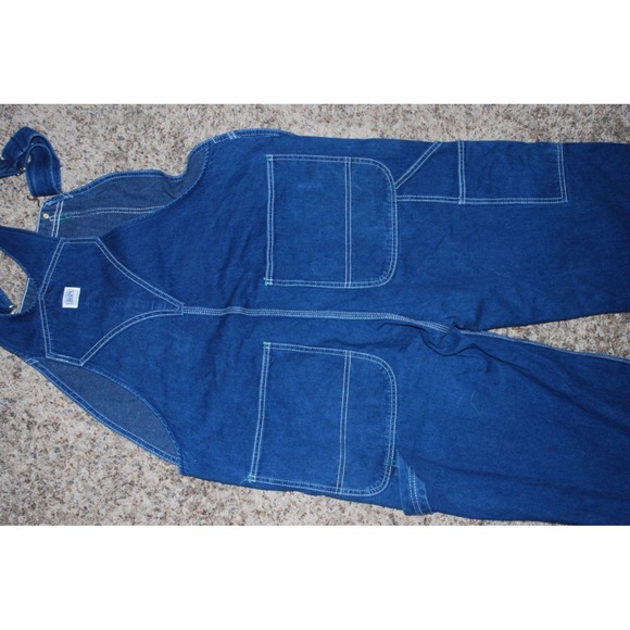 Liberty Flex Denim Bib Overalls Mens 38x30 Style 17006WIT - Picture 6 of 6